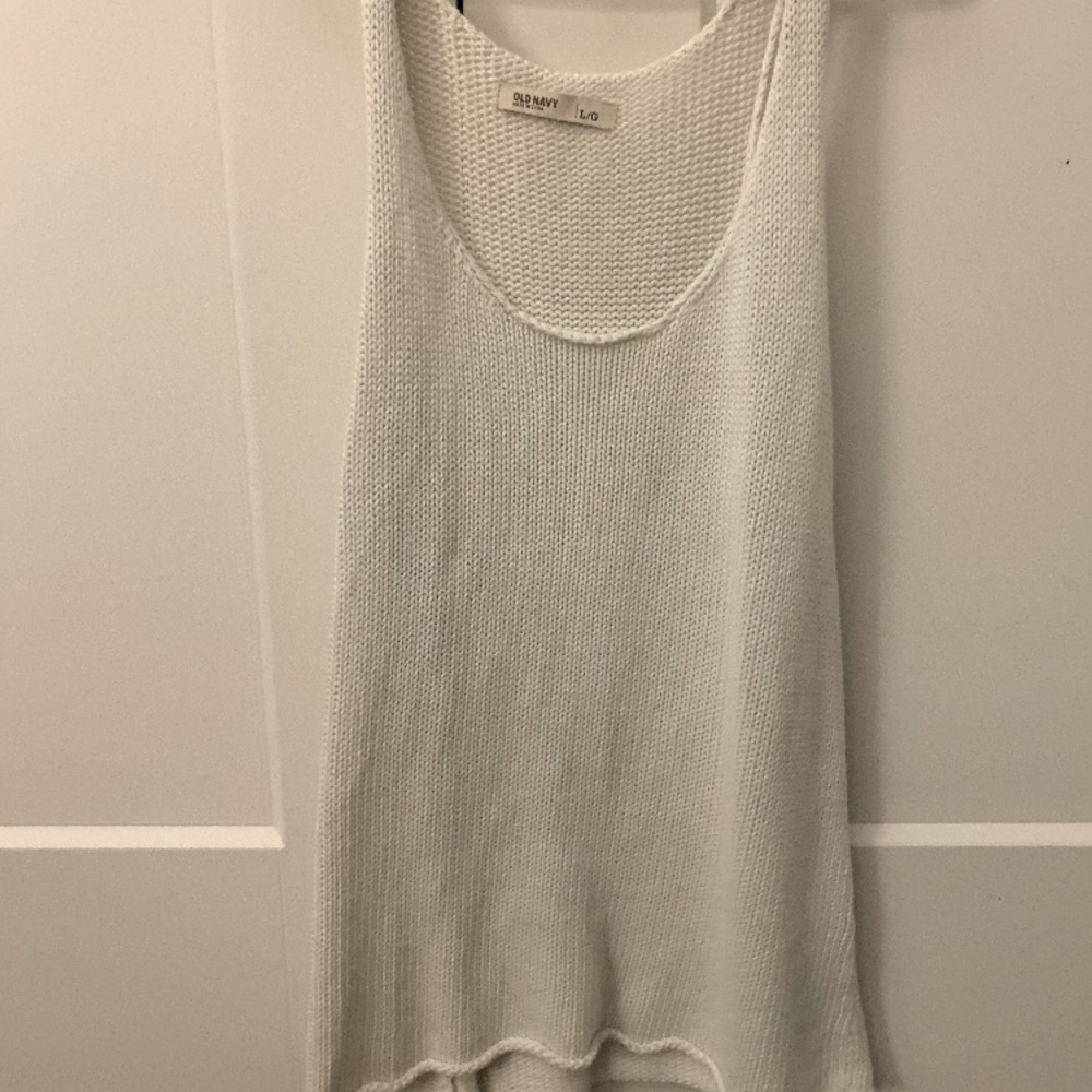 White long tank top
